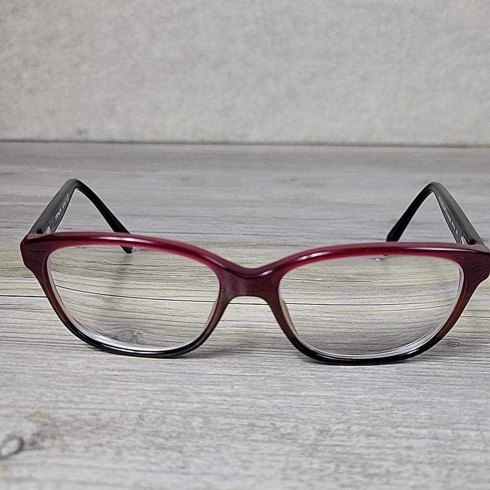 Coach HC6103 5445 Aubgn‎ Cognac Varsity Stripe Eyeglasses Frames Only 54-16-140